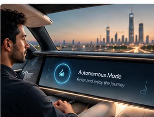 Level 4 autonomous vehicle HMI concept