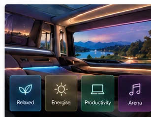 Smart cabin configurable modes concept